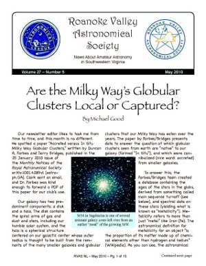 May 2010 RVAS Newsletter