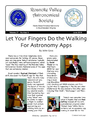 June 2010 RVAS Newsletter